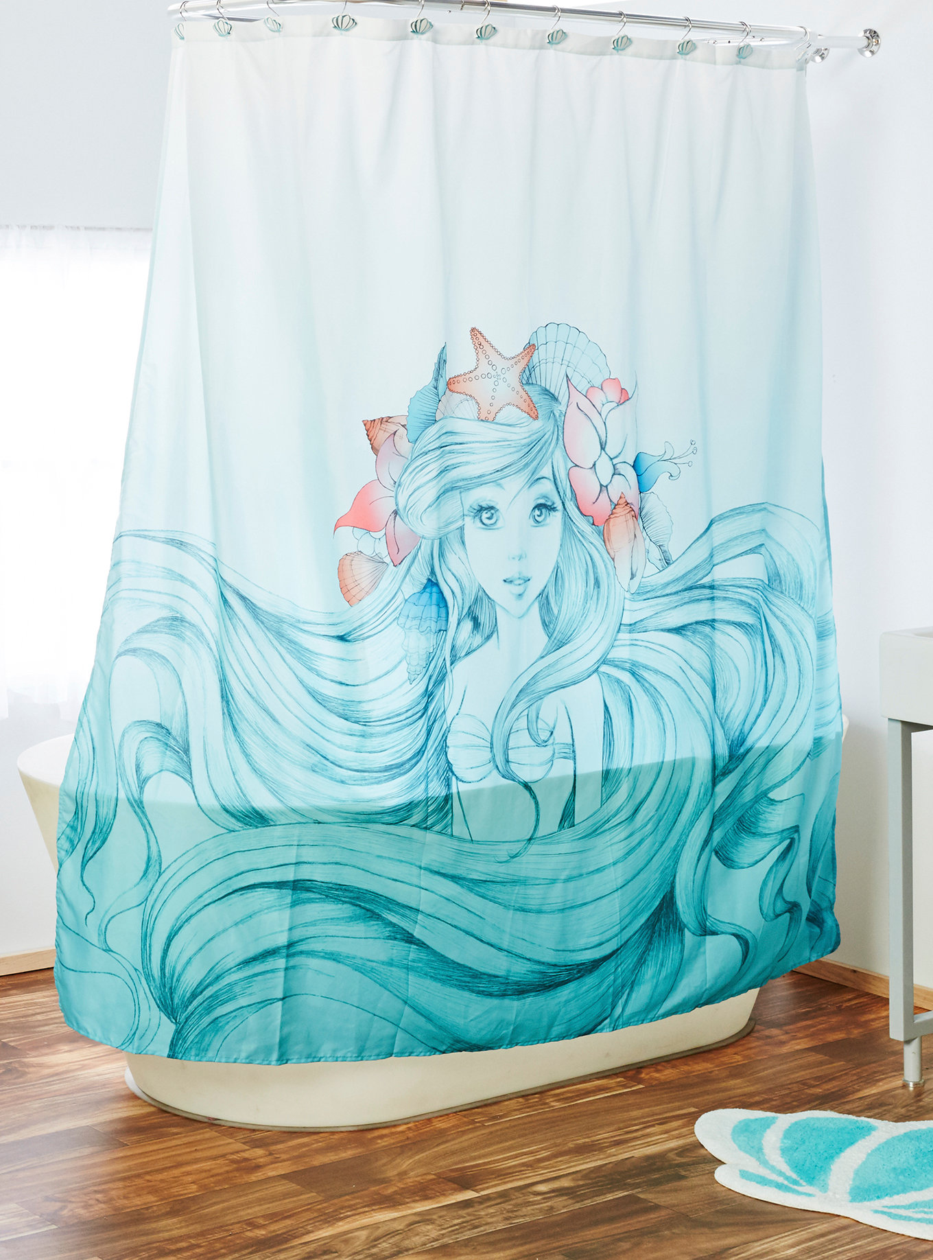 Little Mermaid shower curtain