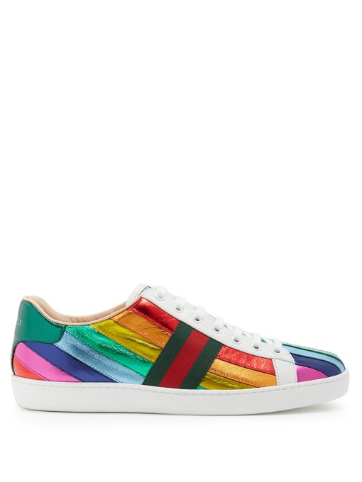 Gucci New Ace Rainbow Trainers