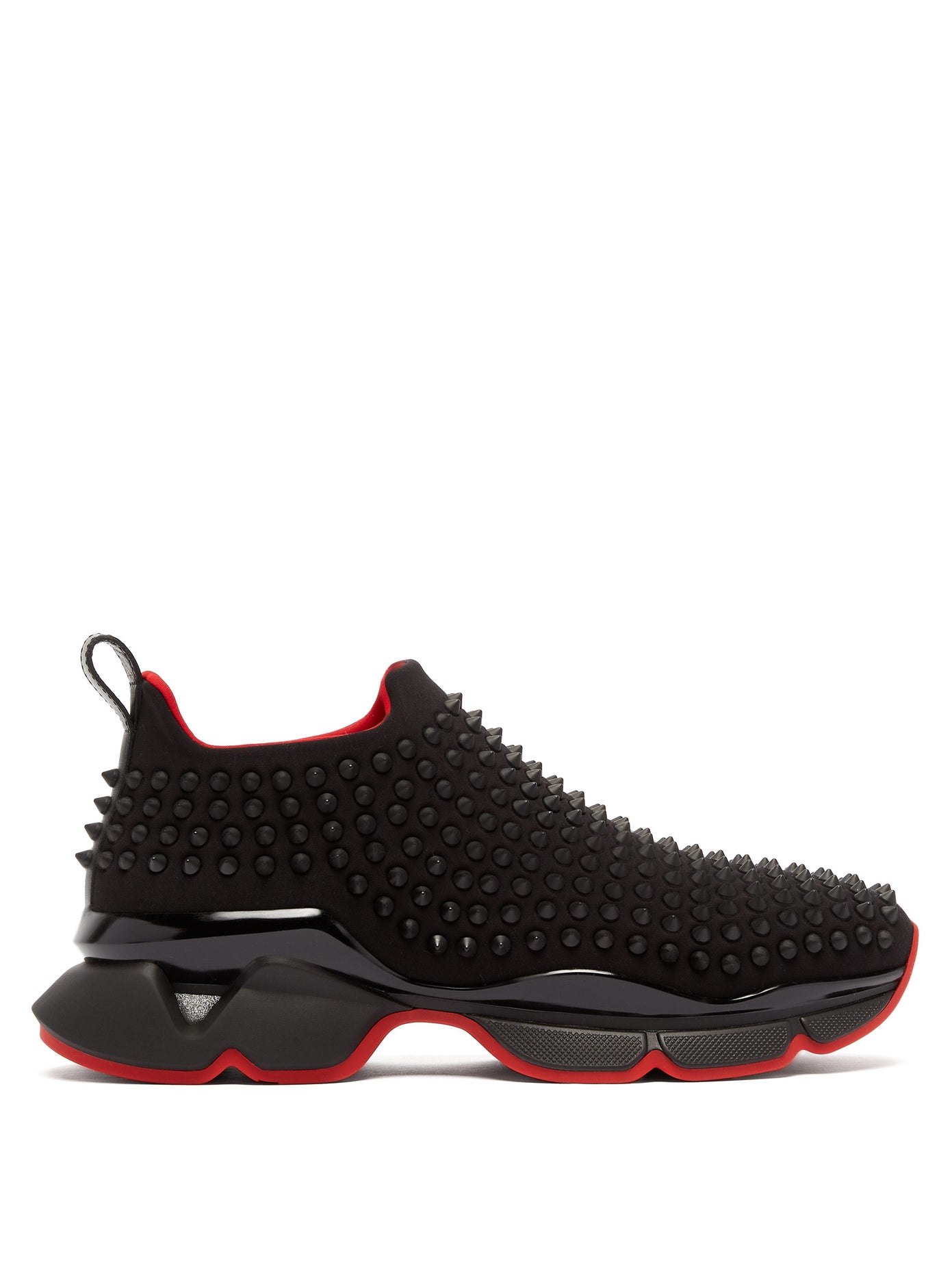 Christian Louboutin Spike Neoprene Trainers