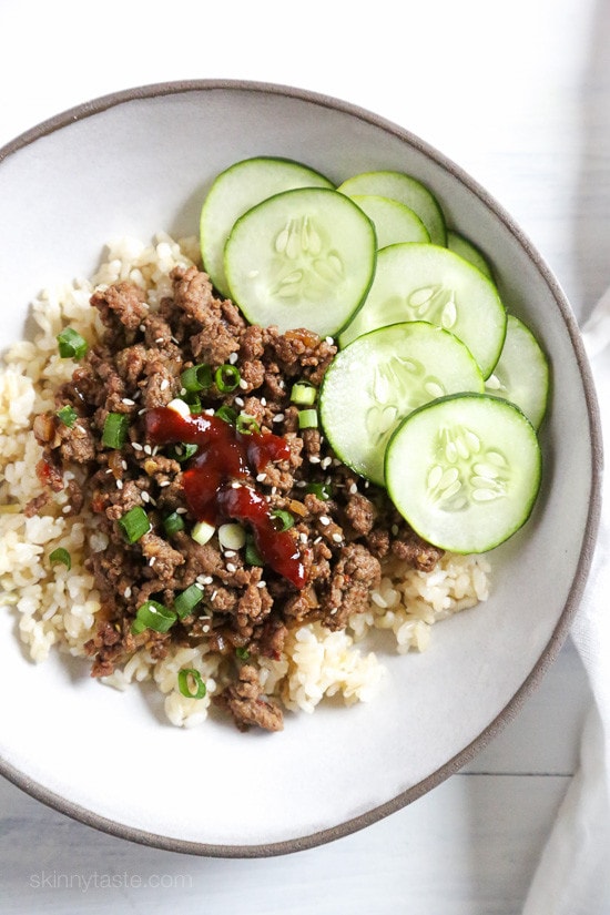 Skinny Taste Korean Beef Bowl