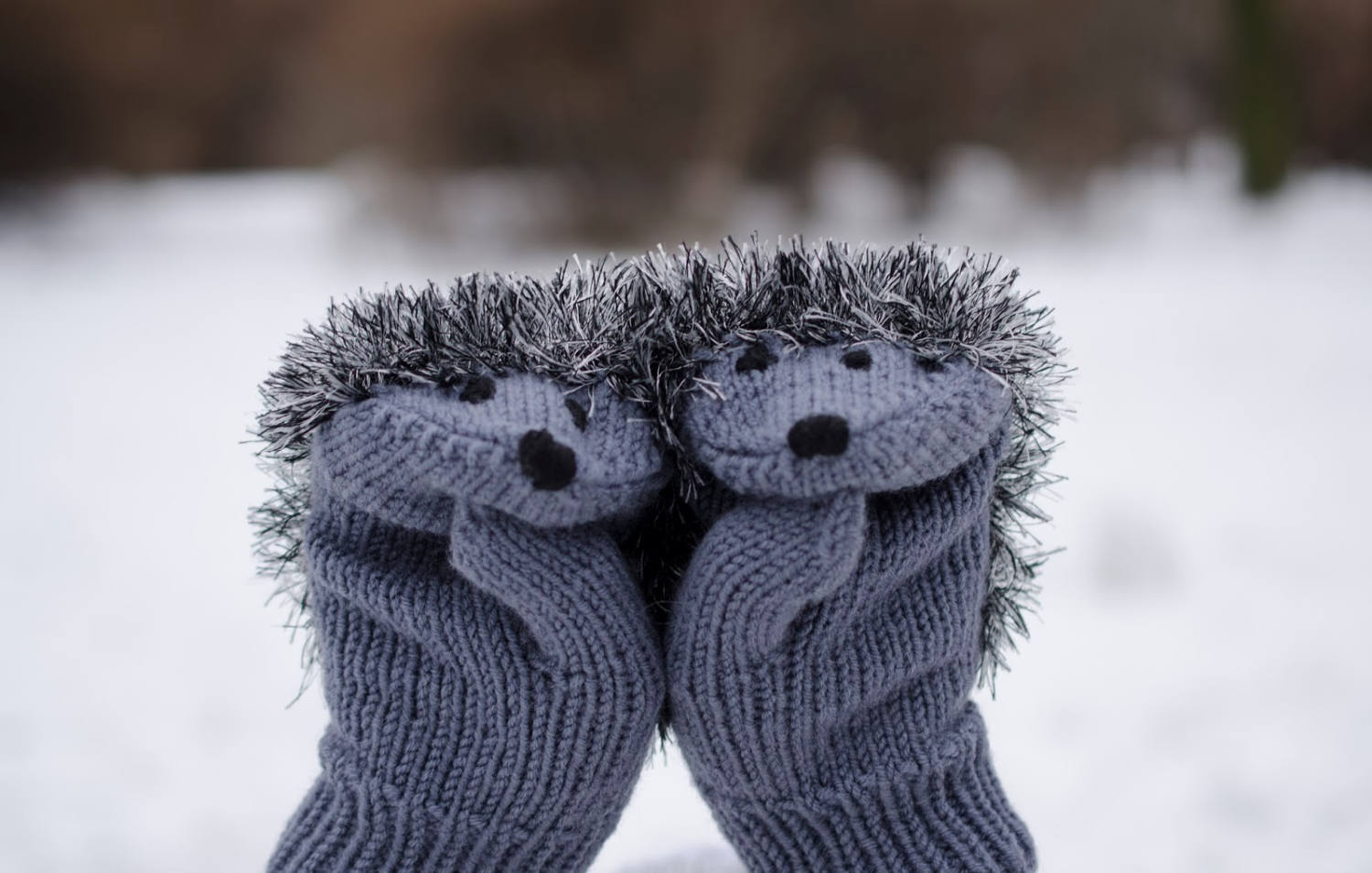 hedgehog mittens