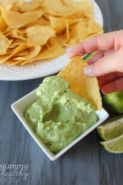 skinny avocado dip